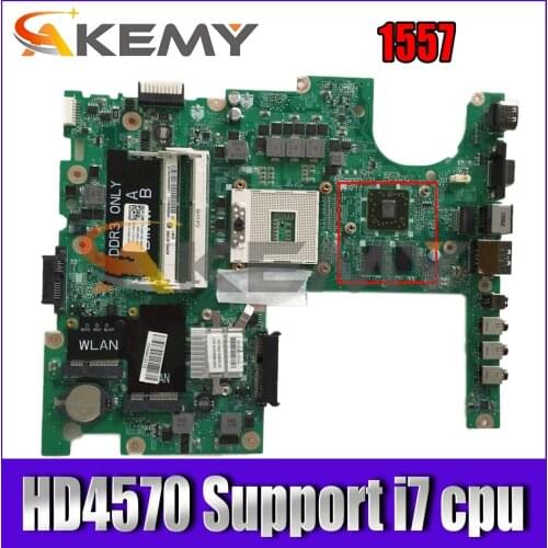 Free shipping）CN-0TR557 0TR557 TR557 DA0FM9MB8D1 For DELL studio 1557 Laptop motherboard with HD4570 DDR3 Support i7 cpu