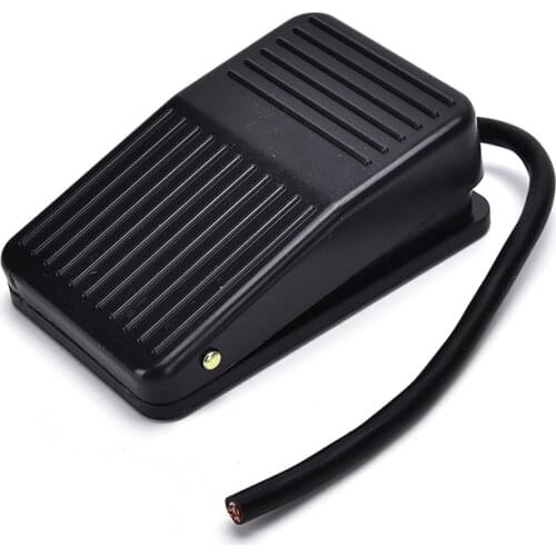 Black Nonslip Momentary Electric Power Foot Pedal Switch 220V 10A