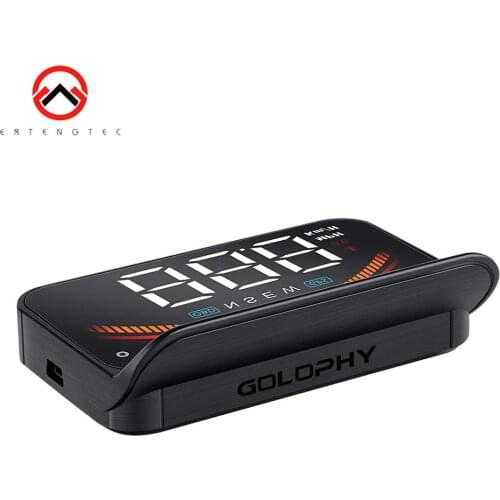 HUD OBD2 Display GPS Speedometer Digital OverSpeed Warning Mileage Voltage Windshield Head Up Display Car Security Alarm M11