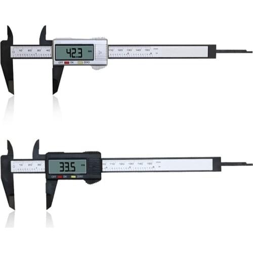 Electronic Digital Display Vernier Caliper 0-150mm LCD Display High-strength Plastic Measuring Tool Inner and Outer Diameter