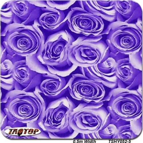 ITAATOP 5Square meter Free Shipping!! 50cm width TSY052-5 Hydrographic films flower pattern water transfer printing film