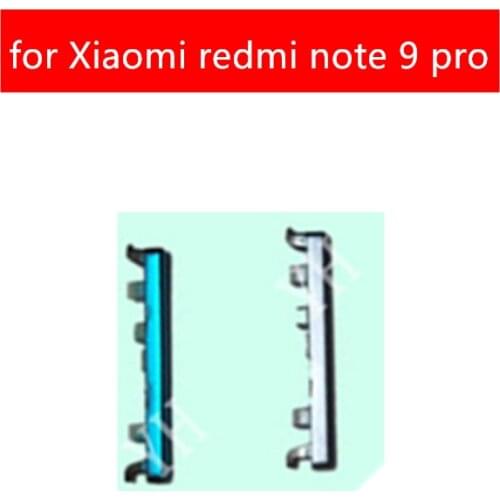 For Xiaomi redmi note 9 pro Power Volume Button Side Key Button On Off Switch Key Replace Repair Spare Parts
