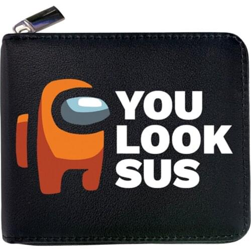 PU Anime Cartoon Game Wallet Short Purse For Young With Card Holder Coin Pocket