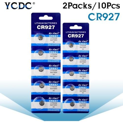 YCDC 10x 3V Lithium Button Coin Cell Battery CR927 927 DL927 BR927 ECR927 5011LC Disposable Watch Remote Laser Light Batteries
