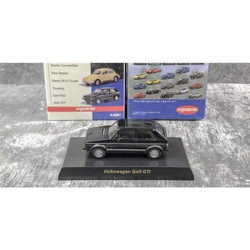 1/64 Kyosho Alloy Car Volk Swagen Golf GTI Black Small Steel Cannon Alloy Car Model