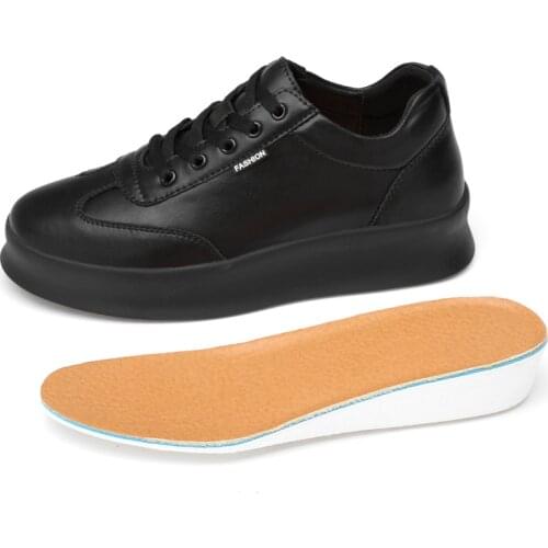 New Hot Increase 5-10CM Men casual Shoes outdoor Comfortable leather fashion Male Sneakers Shoes