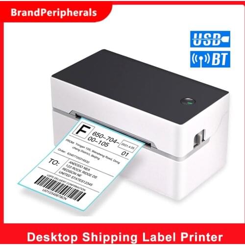 Aibecy TDL402 Desktop Shipping Label Printer High Speed USB Direct Thermal Printer Label Maker Sticker 40-80mm Paper Width