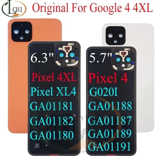 NEW Original For HTC Pixel 4 back cover glass door Case Rear 4XL Housing For Google Pixel 4 XL battery Cover pixel 4 Housing