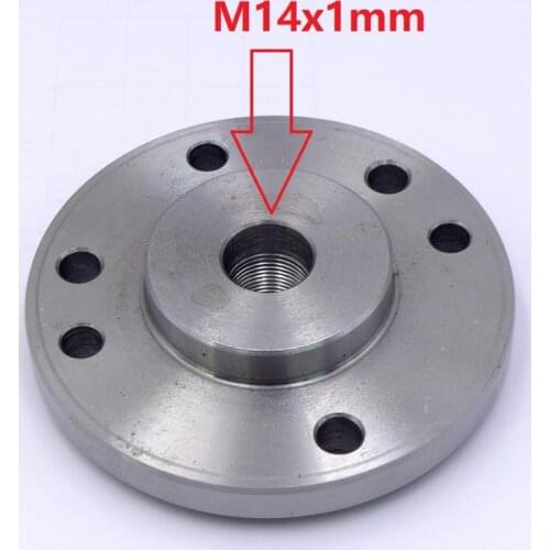M14x1mm M14 Spindle Thread chuck Flange Back Plate base plate Adapter Plate for K72-100 chuck