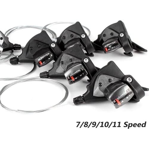 MicroNEW MTB Derailleur Front Rear Shift Lever 7/8/9/10/11 Speed MTB Mountain Bike Shifter Bicycle Shifting Bicycle Parts