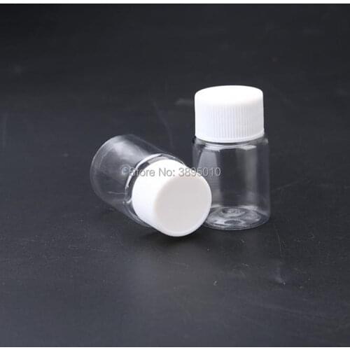 Plastic Cosmetic Jars Clear Skin Care Cream Container for Capasule Pill Sample Packing Bottles 15ML F538