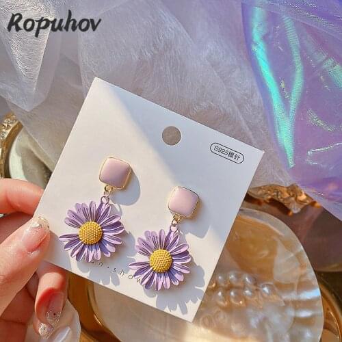 Ropuhov 2021 New Korean Fashion Jewelry Woman Gift Stud Earrings Set Cute Girl Wholesale