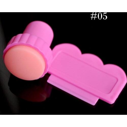 Stylish and durable Nail art Stamping Stamper Scraper + Print Head Fission Seal Nail Art Stamping Polish Nail N05