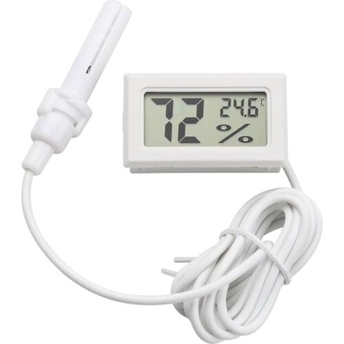 Mini Digital LCD Indoor Convenient Temperature Sensor Outdoor Car Humidity Temperature Meter Sensor Hygrometer Gauge
