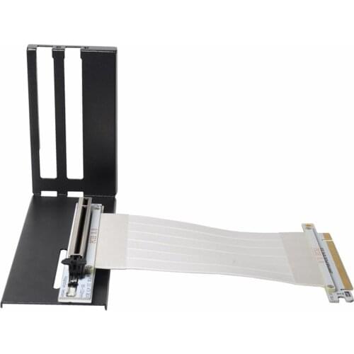 High speed PC graphics card PCI Express 16x 3.0 connector cable lifter PCI-E 16x riser cable expansion port adapter White