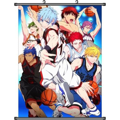 Japanese Anime games Kuroko no Basketball Kise Ryota Yukio Kasamatsu Takao kazunari Aomine Daiki Home Decor Wall Scroll Poster