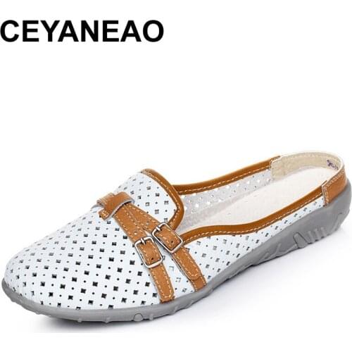 CEYANEAO2019 Women Sandals Summer Fashion Sandals Woman Low Heels Comfortable Slippers Female Casual Soft Slippers Free Shipping