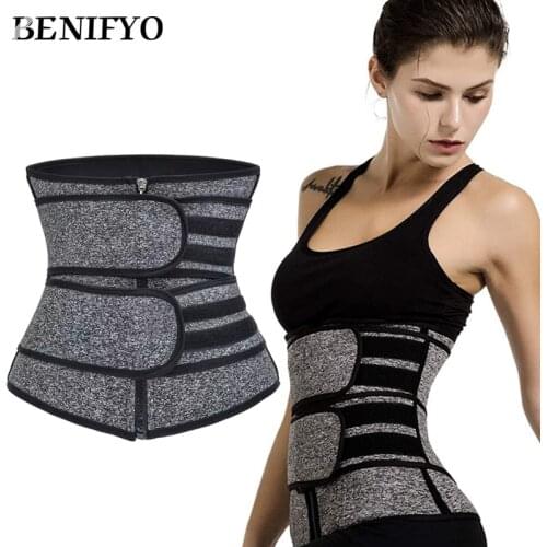 Women Shaperwear Shaper Tummy Control Strap Slimming Sweat Fat Burning belt Waist Trainer Neoprene Belt Weight Loss