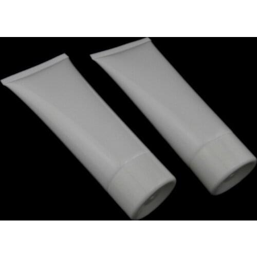 100 ml 50pcs white glossy tube / hoses cream lotion bottle / plastic PE tube / cosmetic packaging empty bottles
