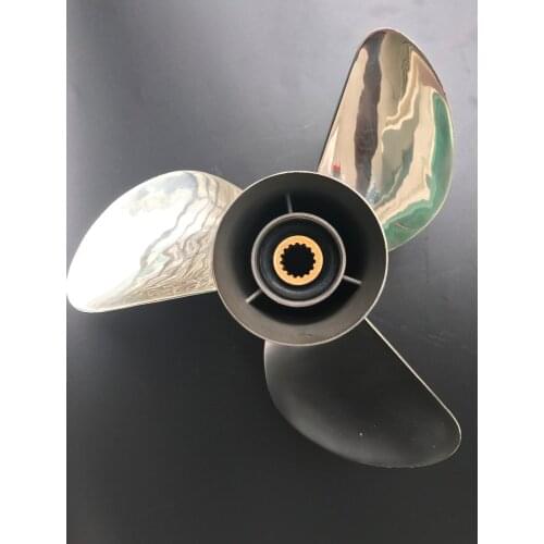 13x19 For 40hp-140hp Outboard Engine for tohatsu outboard boat STAINLESS STEEL Propeller 15 tooth (For tohatsu Propeller