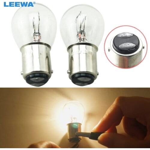 200pcs 24V 1157 BA15D P21/5W S25 Car Clear Glass Lamp Brake Tail Bulb Truck Bus Indicator Halogen Lamp #CA1690