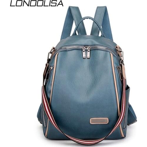 2021 Multifunction Women Backpack High Quality Leisure Rucksack Vintage Leather Mochilas Shoulder Bags Backpacks Fashion Daypack
