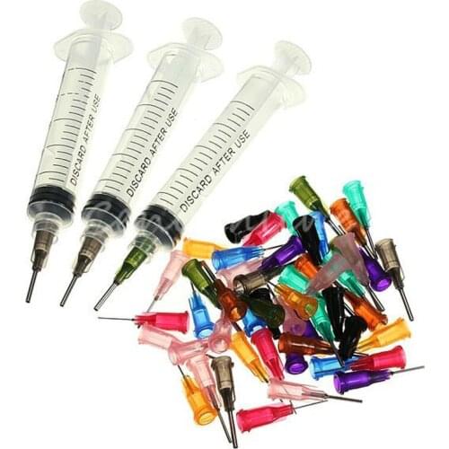 50Pcs Useful New Hot sale High Quality SMT SMD PCB Solder Paste Adhesive Glue Liquid Dispenser+Dispensing Needle Wholesale