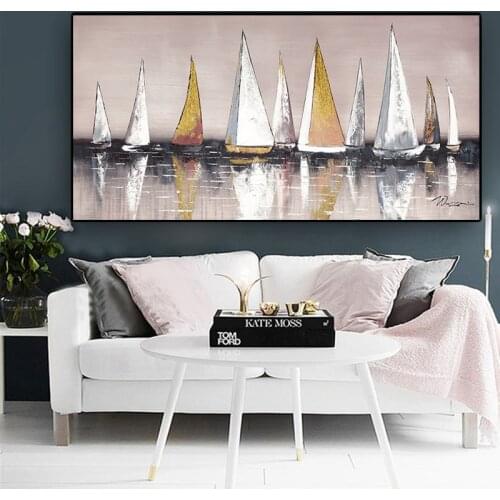 Abstract Modern Landscape City Canvas Painting on The Wall Posters and Prints Wall Art Pictures Home Decoration No Frame