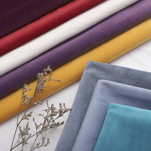 Velvet Fabric Sofa Cover Bed Cover Bay Window Curtain Pillow Tablecloth Counter Home Decoration Apparel Sewing Thicken Fabric