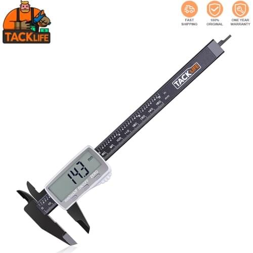 TACKLIFE DC01 Digital Caliper 150 Mm, Large LCD Display, Adjustable Accuracy, 2 Units Mm / Inch, Diameter Measurement Caliper