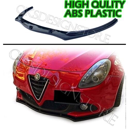 For Alfa Romeo Giulietta Front Bumper Lip Glossy Black Splitter Diffuser Lip Body Kit Spoiler Bumpers For