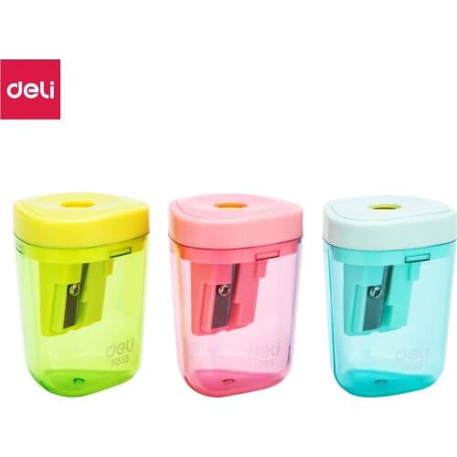 Deli Pencil Sharpener Pencil Cutter Kids Cute Sharpener Knife Smooth Sharpening School Accessories Stationery