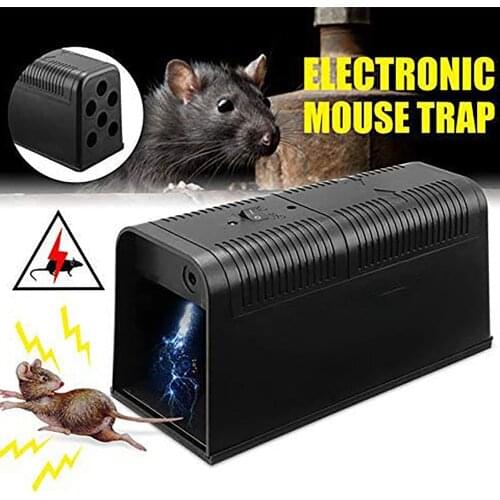 Electronic Mouse Killer Rat Zapper Exterminator Trap Humane Rodent Mousetrap Device 235X102X113MM DC6V For Home Indoor Factory