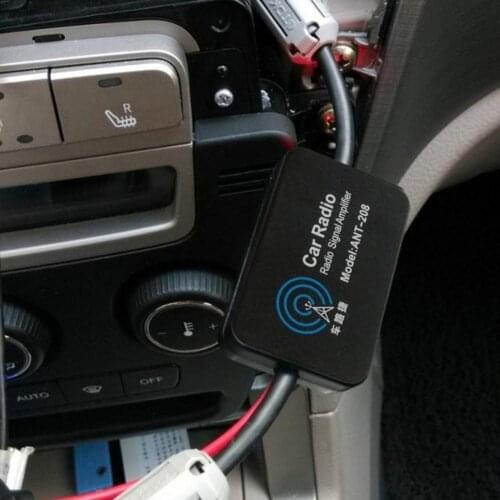 FM 88-108MHz Car Radio Antenna Amplifier 12V Car Aerials Fm Am Radio Signal Amp Amplifier Booster Ant 208 for Marine Boat Auto