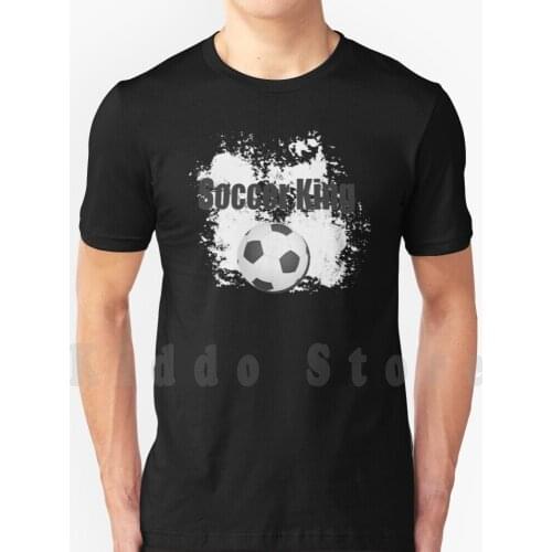 Soccer King , Soccer Fan , Em , T Shirt Print For Men Cotton New Cool Tee Partnerlook Football Partnerlook Soccer Football
