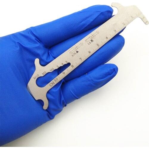 MTB Bike Chain Wear Indicator Measurement Checker Biking Ruler Bicycle Chains Gauge Portable Dustproof Cycling Parts