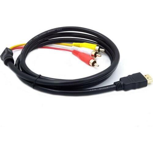 HDMI to 3RCA cable with Scart gold-plated audio cable