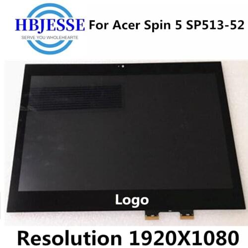 LM133LF1L02 LM133LF1L LCD Screen Display Touch Glass Digitizer Assembly for Acer Spin 5 SP513-52 LCD SP513-52N 30pins FHD 1080P