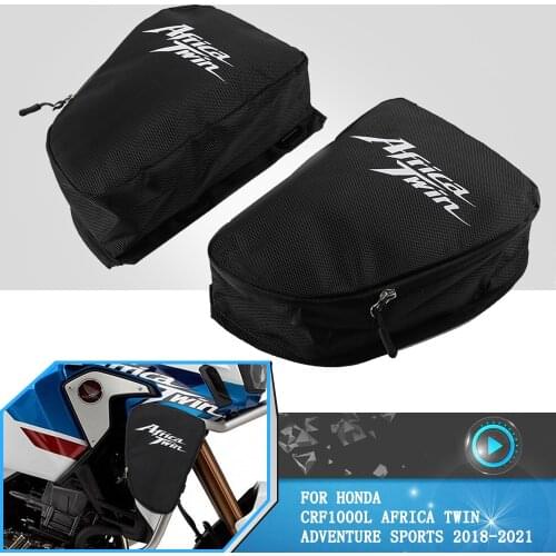 Motorcycle Frame Crash Bars Waterproof Bag Tool Placement Travel Box Parts For Honda CRF1100L Africa Twin Adventure Sports 2020