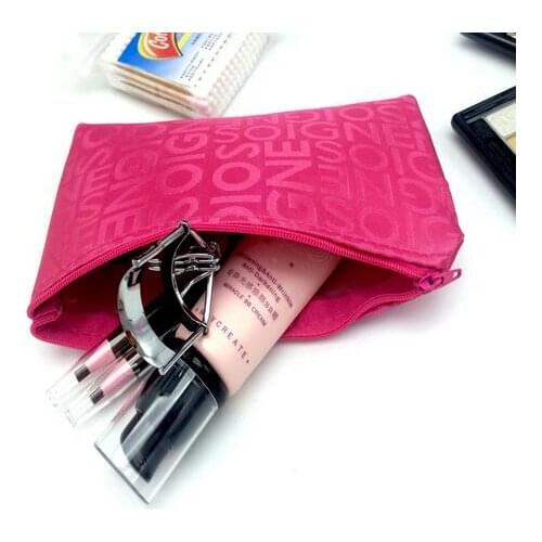 New Women Portable Cosmetic Bag Fashion Beauty Zipper Travel Make Up Bag Letter Makeup Case Pouch Toiletry Organizer Holder