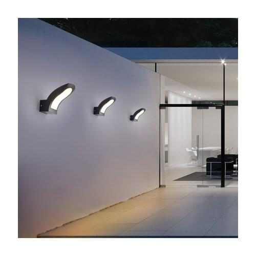 Outdoor waterproof Villa modern simple creative hotel project background wall decoration corridor pavilion LED wall lamp