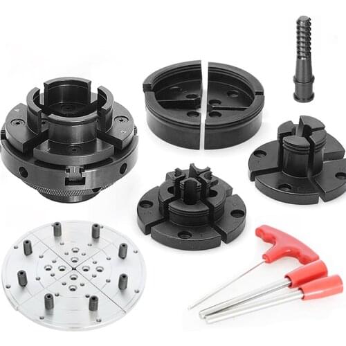 1"8TPI / M33*3.5 lathe chuck wood spin chuck 4 inch 6 inch self-centering linkage bevel gear chuck round claw 4 four-jaw chuck