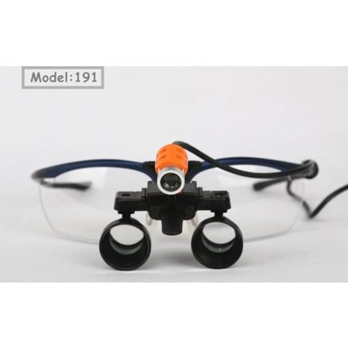 Taos 2.5x NS31 Dental Binocular Magnifier Surgical Medical Loupes with LED light x191