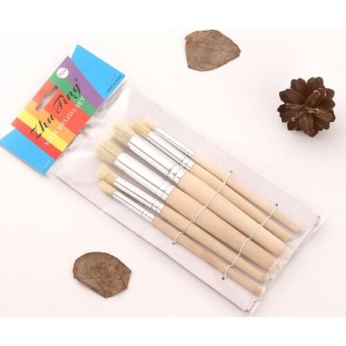Stencil Paint Brush Portable Painting Brushes 6 Types Professional Paint Brush Oil Painting Brush for students Artists
