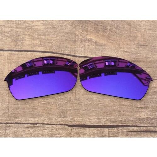 Vonxyz Violet Mirror Polarized Replacement Lenses for-Oakley Flak Jacket Frame