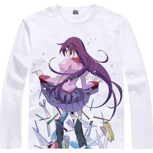 Japanese Monogatari anime t-shirt anime Mayoi Hachikuji Shinobu Oshino cotton shirt Cosplay christmas coolprint