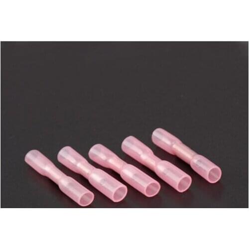 10Pcs BHT1 Red Heat Shrink Butt Connectors Splices For 0.5-1.5mm2 22-16 AWG Wire