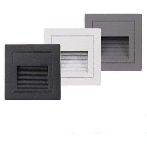 15pcs 5W Wall Light Underground Waterproof Led Step Stair Lights Outdoor Footlight Recessed Corner wall Lamp garden light