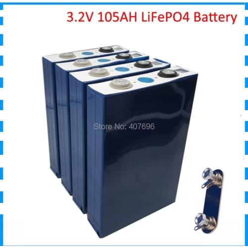 4pcs lifepo4 3.2v 105AH Cell high discharge current 100ah 3.2v lifepo4 battery cell for electrice bike Solar Energy Storage diy