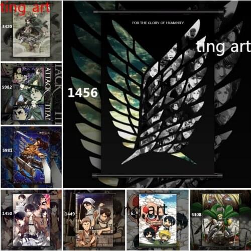 Anime Christmas Gift Full Diamond Embroidery Attack Giant Diamond Mosaic Diamond Painting Cross Stitch Kits Home Decoration